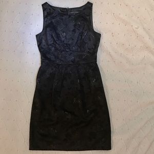 Gorgeous Black Brocade Cocktail Dress